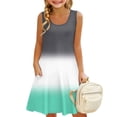 thumbnail image 1 of Grblisyd Girls Dresses Size 10-12 Sleeveless Casual U Neck Gradient Sundress with Pockets for Girl, 1 of 6