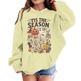thumbnail image 1 of Grblisyd Girls Halloween Long Sleeve Hoodies Cute Graphic Long Sleeve Pullover Sweatshirts Casual Loose Fall Winte Top with Kangaroo Pocket, 1 of 4