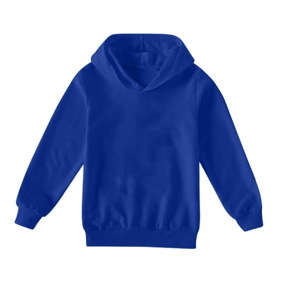 Grblisyd Girls Hoodies Size 10-12 Casual Long Sleeve Preppy Cute Sweatshirt Tops Y2k Winter Sweaters Tween Girls Trendy Clothes Dark Blue 140