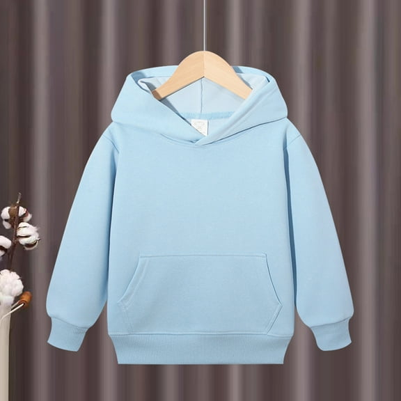 Grblisyd Girls Hoodies Size 10-12 Dressy Casual Long Sleeve Oversized Trendy Hooded Sweatshirts Y2k Winter Hoodie Shirts Tween Girls Trendy Clothes Sky Blue 130
