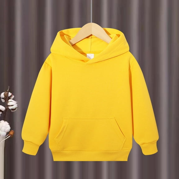Grblisyd Girls Hoodies Size 10-12 Dressy Casual Long Sleeve Preppy Trendy Hooded Sweatshirts Youth 2025 Fall Sweaters Kids Clothes Girls Size 10-12 Yellow 150