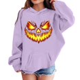 thumbnail image 1 of Grblisyd Girls Hoodies Sweatshirt Casual Sport Clothing for Kids Fashion Pumpkin Face Trendy Hooded Pullover 6-13 Years Old Fall Outfit, 1 of 6