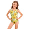 thumbnail image 1 of Grblisyd Girls One-Piece Swimsuit Cute Bathing Suit Racerback Keyhole Crew Neck Athletic Swimwear 2-13Y, 1 of 6