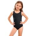 thumbnail image 1 of Grblisyd Girls' One Piece Swimsuit Solid Color Bathing Suits Crew Neck Racerback Swimsuits Size 2-13 Years, 1 of 6