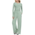thumbnail image 1 of Grblisyd Girls Outfits Fall Sweatshirt and Sweatpants Sweatsuit Sets Kids Fashion Tracksuit Two Piece Outfits Pullover Tops and Pants with Pockets, 1 of 3