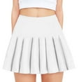 thumbnail image 1 of Grblisyd Girls Pleated Skirt Stretchy Waist Tennis Skorts with Pocket Flutter Skirt with Liner 2 In 1 Butterfly Shorts Girls 10-12 Teen Girl Clothes White 12-13 Years, 1 of 4