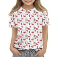 thumbnail image 1 of Grblisyd Girls Shirts Casual Crewneck Short Sleeve Fruit Print Graphic Tee Trendy Tops Breathable Girls Summer Clothes, 1 of 5
