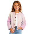 thumbnail image 1 of Grblisyd Girls Sweater Cardigans Fall Knit Button Long Sleeve Cardigan Kids Soft Lightweight Tops for Daily Wear, 1 of 6