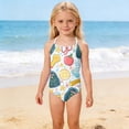 thumbnail image 1 of Grblisyd Girls Swimsuits Quick Dry Crossback One Piece Beach Swimwear Bathing Suit with Adjustable Strap 4-13Years, 1 of 6