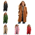 thumbnail image 1 of Grblisyd Girls Trench Coat Single Breasted Dress Coats Winter Long Windbreaker Overcoat for Kids 5-14 Years, 1 of 7