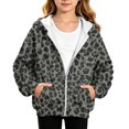 thumbnail image 1 of Grblisyd Girls Zip Up Hoodies Teens Long Sleeve Cute Leopard Print Hood Outerwear Casual Fall Clothes, 1 of 6