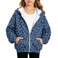 thumbnail image 1 of Grblisyd Girls Zip Up Hoodies Teens Long Sleeve Cute Leopard Print Hood Outerwear Casual Fall Clothes, 1 of 6