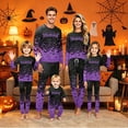 thumbnail image 1 of Grblisyd Halloween Family Pajamas Sets Cute Print PJs Sets Pjs Matching for Couples Men and Women Shirts and Pants, 1 of 5