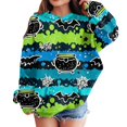 thumbnail image 1 of Grblisyd Halloween Girls and Boys Hoodie Cute Pumpkin Print Fleece Pullover Sweatshirt with Kangaroo Pocket, 1 of 5