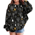 thumbnail image 1 of Grblisyd Halloween Girls and Boys Hoodie Cute Pumpkin Print Fleece Pullover Sweatshirt with Kangaroo Pocket, 1 of 5