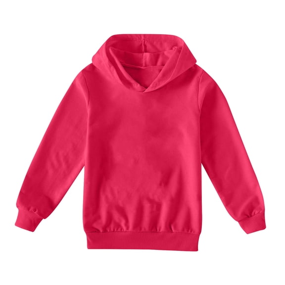 Grblisyd Hoodies for Girls 10-12 Dressy Casual Long Sleeve Back To School Trendy Hooded Sweatshirts Fashion Winter Sweaters Tween Clothes 10-12 Girls Trendy Hot Pink 140
