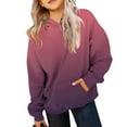 thumbnail image 1 of Grblisyd Hoodies for Teen Girls 10-12 Youth Long Sleeve Gradient Tween Tops Cute Graphic Hoodie Sweatshirts for Teen Girls Drawstring Pullover Kids Clothes Dark Purple 120, 1 of 5