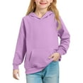 thumbnail image 1 of Grblisyd Hoodies for Teen Girls 10-12 Youth Long Sleeve Y2K Tween Tops Girl Cute Graphic Hoodie Sweatshirt Drawstring Pullover Girls Clothes Light Purple 150, 1 of 5