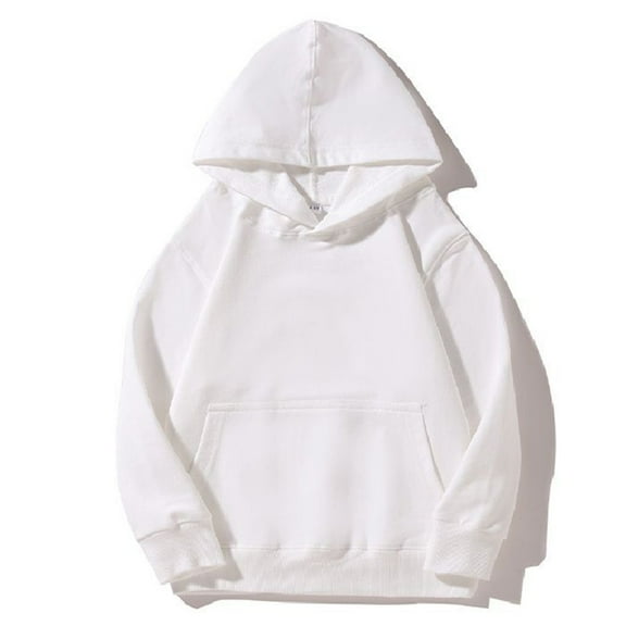 Grblisyd Hoodies for Teen Girls Dressy Casual Long Sleeve Oversized Cute Sweatshirt Tops Y2k Winter Pullover Tops Tween Clothes 10-12 Girls Trendy White 150