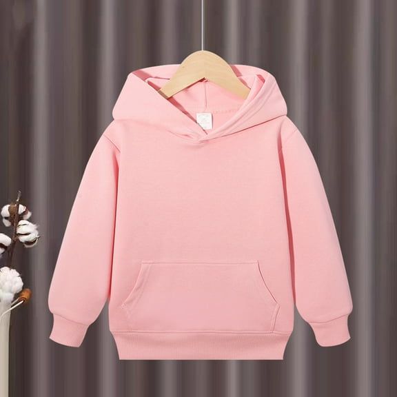 Grblisyd Hoodies for Teen Girls Casual Long Sleeve Preppy Fashion Sweatshirt Tops Essentials Winter Sweaters Tween Girls Trendy Clothes Pink 130