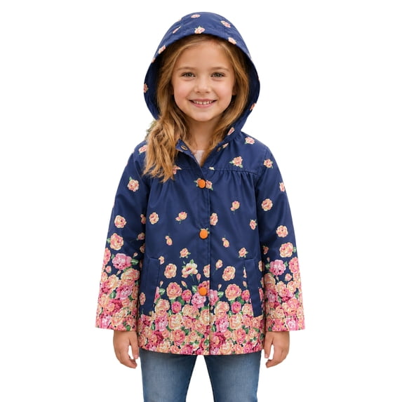 Grblisyd Kids Baby Boys Girls Long Sleeve Prints Toddler Windproof Jacket Hooded Lightweight Kids Coats Boys Racing Jacket