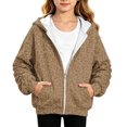 thumbnail image 1 of Grblisyd Oversized Hoodie For Girls Fall Winter Trendy Leopard Print Long Sleeve Zip Up Hooded Sweatshirt Cute Preppy Teens Clothes, 1 of 6