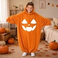 thumbnail image 1 of Grblisyd Pumpkin Halloween Jumpsuits Casual Long Sleeve Loose Onesie Loungewear Soft Cozy Plus Size Pumpkin Sleepwear, 1 of 6