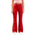 thumbnail image 1 of Grblisyd School Uniform Pants for Girls Flare High Waist Dress Trousers Fashion Button Trouser Back To School Outfits, 1 of 4
