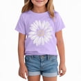 thumbnail image 1 of Grblisyd Shirts for Girls Cute Floral Print Short Sleeve T Shirts Kids Summer Tops Crewneck Tees 5-12 Years, 1 of 5