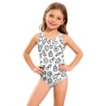 thumbnail image 1 of Grblisyd Swimsuits for Girls 10-12 Crew Neck Funny Graphic Bathing Suit Racerback One Piece Swimwear, 1 of 6