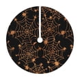 thumbnail image 1 of Grbtsrd 24 Inch Christmas Tree Skirt, Gold Spider Web Christmas Tree Skirts, Halloween Spider Web Design, Christmas Tree Decor, for 3-4 ft Pencil Tree, Holiday Accent for Indoor and Party Display, 1 of 3
