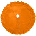 thumbnail image 1 of Grbtsrd 48 Inch Christmas Tree Skirt, Orange Velvet Christmas Tree Skirts, Luxurious Velvet Fabric, Christmas Tree Decor, for 5-7 ft Christmas Tree, Winter Holiday Accent for Family Home Celebration, 1 of 1