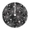 thumbnail image 1 of Grbtsrd 48 Inch Christmas Tree Skirt, White Spider Web Christmas Tree Skirts, Halloween Spider Web Design, Christmas Tree Decor, for 5-7 ft Christmas Tree, Tree Skirt for Modern Home and Party Decor, 1 of 3