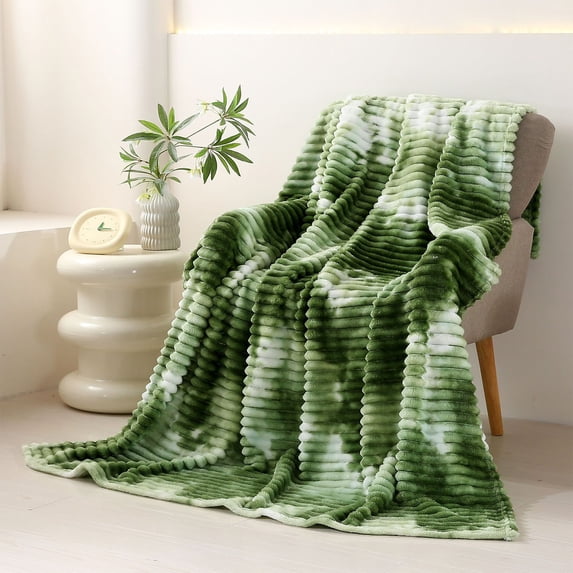 Grdabklz Faux Fur Throw Blanket for Couch, Cozy Soft and Fuzzy Plush Blanket for Sofa Bedroom Living Room, 27.5x39.3 Inches Tie Dye Warm Blanket