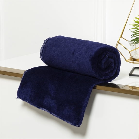 Grdabklz Flannel Fleece Throw Blanket 39.37x27.55 Inch Soft Fleece Blanket Warm Throw Blankets for Couch Sofa Home Solid Color Warm Blanket