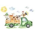 thumbnail image 1 of Gre Tractor Truck Birthday Party Backdrop Boy Girl Happy 1st Birthday Baby Shower Gre Farm Photography Background Banner, 1 of 5