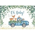 thumbnail image 1 of Gre Tractor Truck Birthday Party Backdrop Boy Girl Happy 1st Birthday Baby Shower Gre Farm Photography Background Banner, 1 of 5