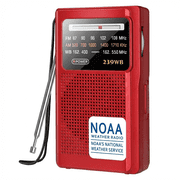 Greadio NOAA Weather Radio, AM/FM Battery Operated Transistor Portable Radio with Best Reception