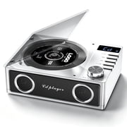 Greadio Bluetooth CD Players Portable with Remote Control, 4000mAh Rechargeable CD Player, CD Players for Home with Speakers , Supports USB, TF, AUX, Optical Input, 1 Count