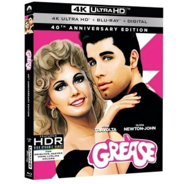 Grease (40th Anniversary Edition) (4K Ultra HD + Blu-ray ) - Walmart ...