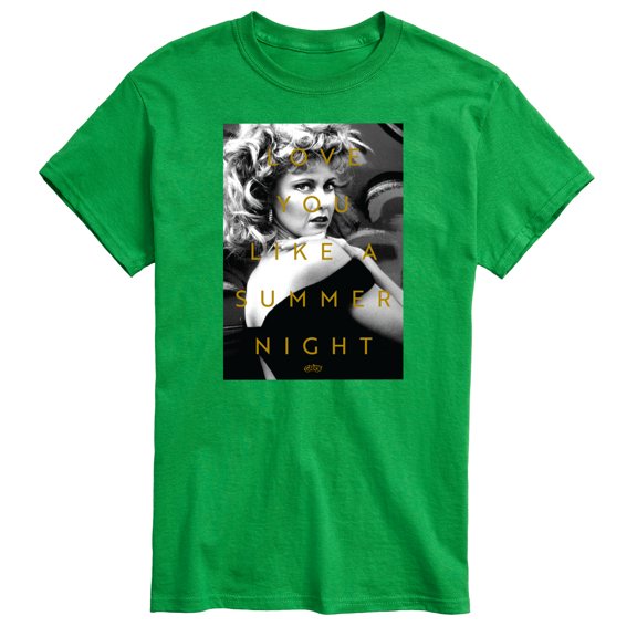 Grease - Black & White Photo Sandy - Love You Like Summer Nights - Men's Short Sleeve Graphic T-Shirt
