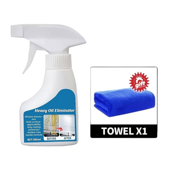 Grease Cleaner for Kitchen Surfaces and Appliances, Strong Degreaser for Stovetops and Hoods, Gentle Formula for Countertops and Sinks, Safe for Household Use