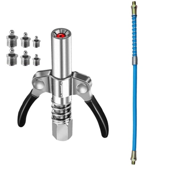 Grease Coupler Heavy-Duty Quick Release NPTI/8 10000 Two Press Easy to Oil Grease Injector
