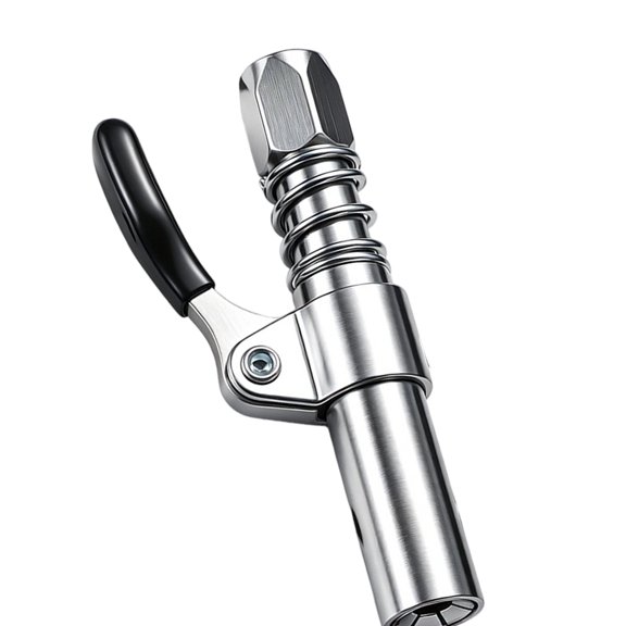 Spring Loaded Grease Coupler Aluminum Alloy Head for Grease Fitting Service on Trucks Farm Machinery Equipment