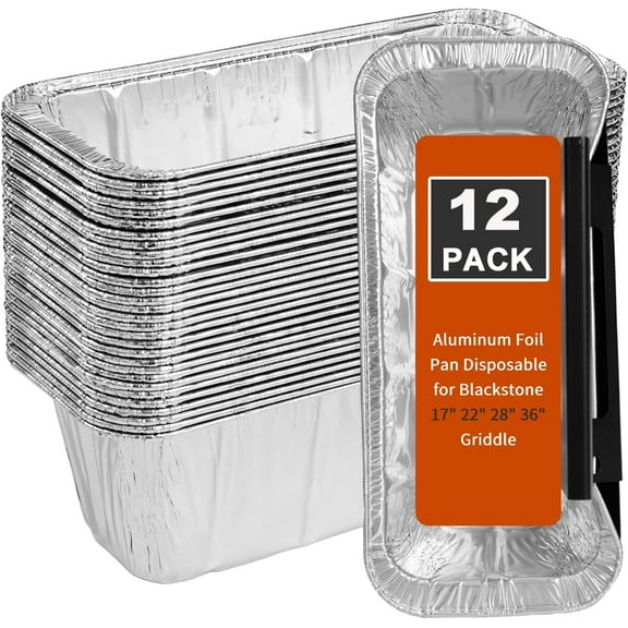 Grease Cup Liners for Blackstone Griddle 5017 - Blackstone Griddle Accessories, Disposable Grill Grease Tray, Aluminum Foil Drip Pan Grease Catcher Cup Liner for 17, 22, 28, 36 Inch (30 Pack)