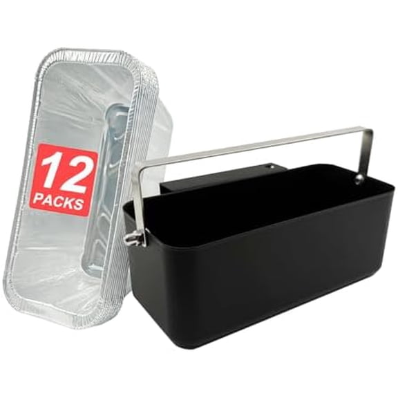 Grease Cup Replacement for Blackstone Griddles 17" 22" 28" 30" 36" | Drip Pan & Grease Catcher for Flat Top Grills | Fits Blackstone Airfryer & Griddle Combo 12 Pack Grease Cup Liners