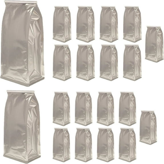 Grease Disposal Container for Kitchen,Half Large & Half Small in 20 Pcs Disposable Foil Liners,Bacon Grease Oil Collector to Stop Drain Clogs, Kitchen Grease Container and Oil Disposal Bin ',Sliver