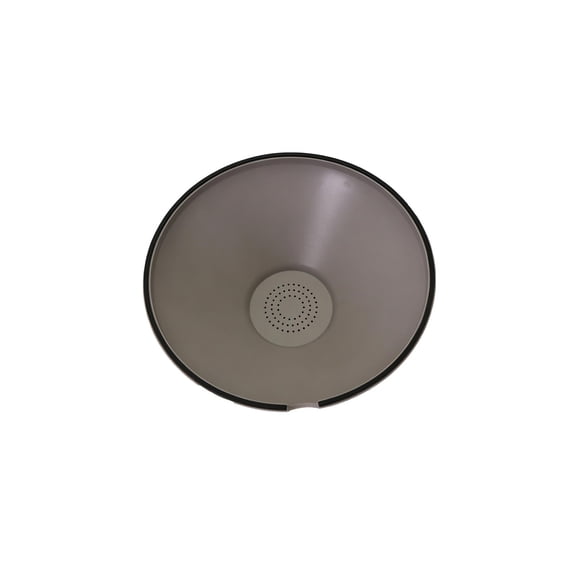 Grease Drainer & Food Strainer – Heat Resistant Silicone Colander, Fits Pans, Cans & Jars, Dishwasher Safe Gray