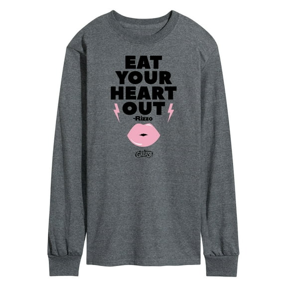 Grease - Eat Your Heart Out - Rizzo - Kiss Lips - Men's Long Sleeve T-Shirt
