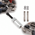 Grease Fitting Extractor Grease Fitting Unclogging Tool Kit with 2 Threaded Metal Attachments ...